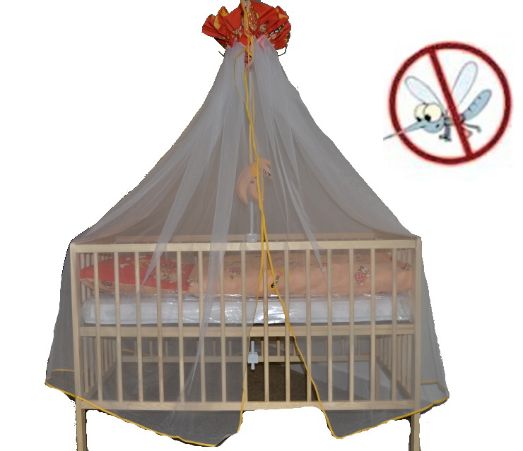 Moskytiéra na dětskou postýlku Dětský svět růžová