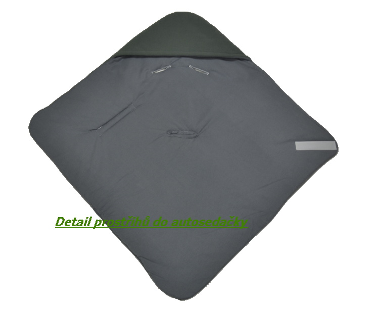 Zimní zavinovačka do autosedačky Dětský svět fleece/bavlna fialová