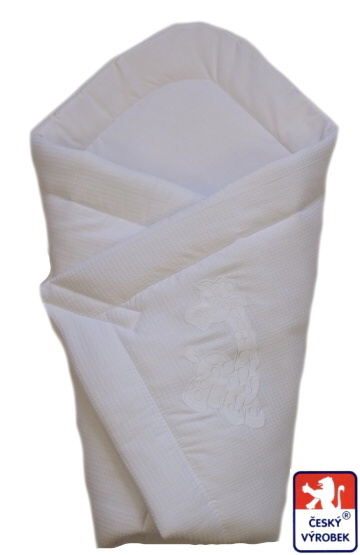 Povlečení do postýlky s mantinelem Dětský svět Vaflové žluté s kočičkou