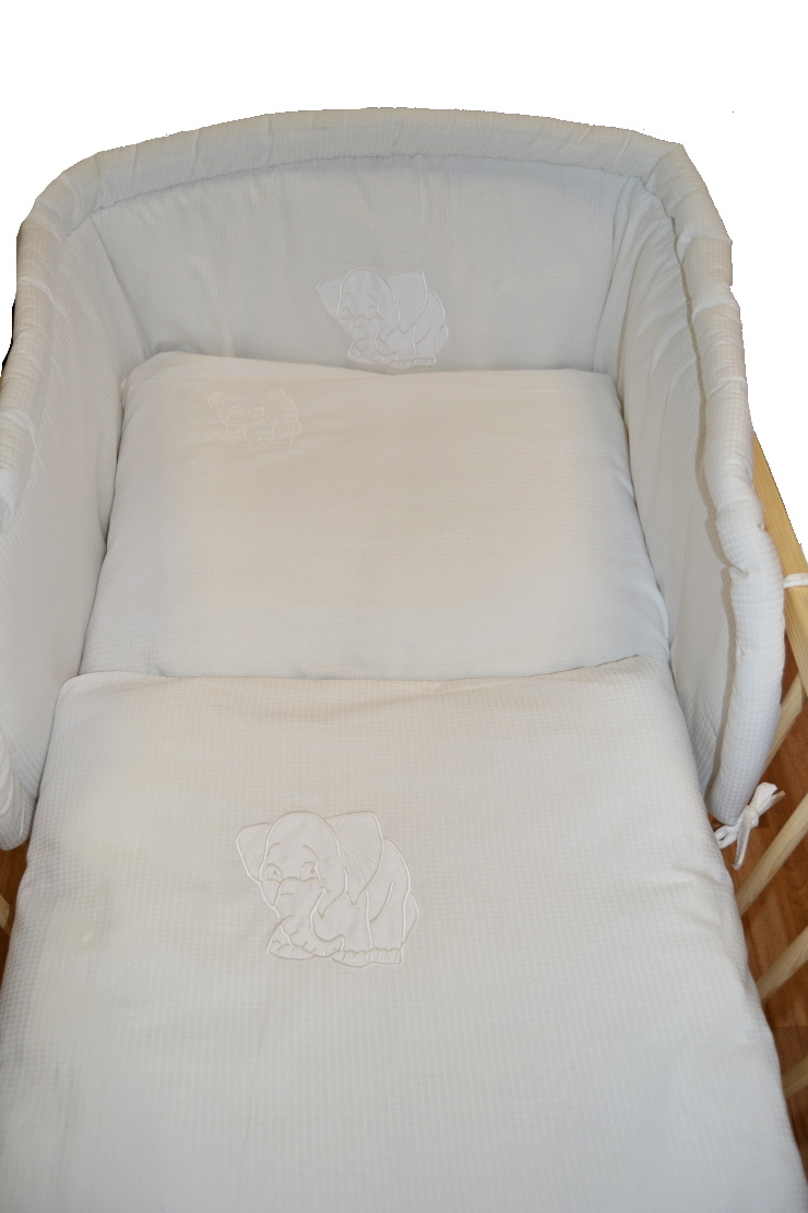 Sada povlečení na postýlku Dětský svět Vaflová s kočičkou žlutá