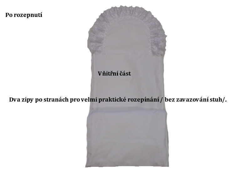 Kojenecká zavinovačka s krajkou Dětský svět Květinka šampaň