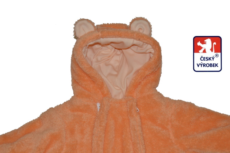 Zimní dětská kombinéza Dětský svět Lama tmavý tyrkys s ouškama vel.68