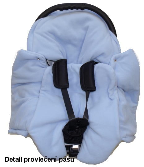 Zimní zavinovačka do autosedačky Dětský svět fleece fialová se sluníčkem pro 5-ti bodový pás