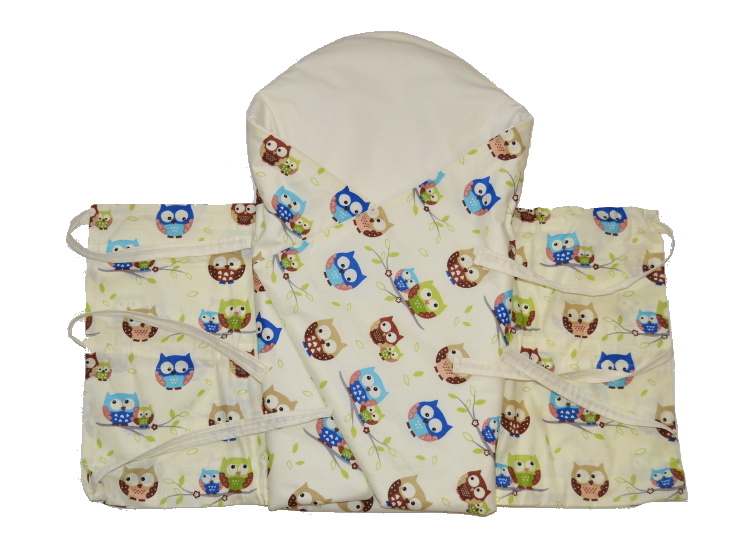 Vázací zavinovačka Dětský svět noční Sova béžová 