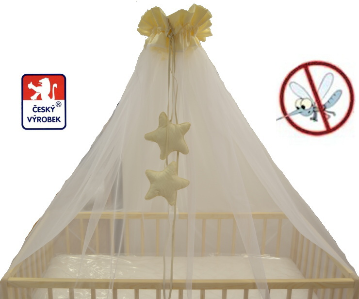 Moskytiéra na postýlku Dětský svět barevné plátno růžové