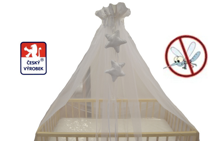 Moskytiéra na postýlku Dětský svět barevné plátno růžové