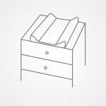 Přebalovací podložka ALBERO MIO veselý medvídek 49x70cm