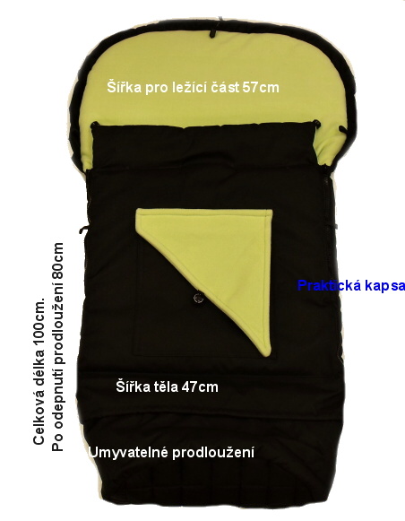 Zimní fusak Dětský svět Classic 3v1 medový