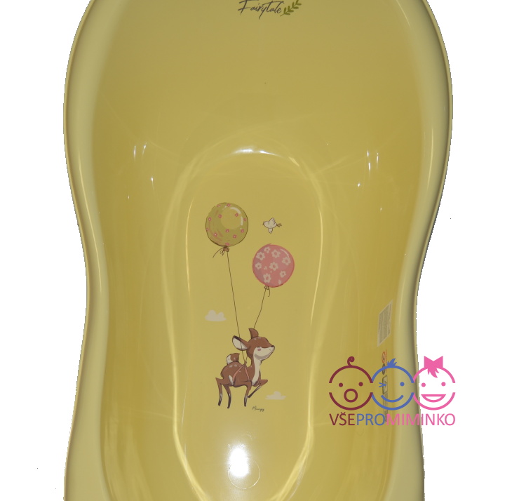 Anatomická vanička Tega lesní pohádka 102cm žlutá