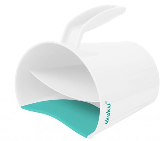 Hrnek na oplachování šampónu Akuku bílý