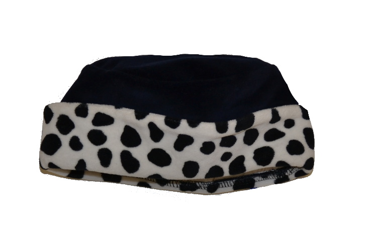 Holčičí fleece klobouček, světle modrý myška