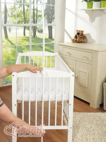 Držák na nebesa na postýlku Tega Baby – univerzální, bílý