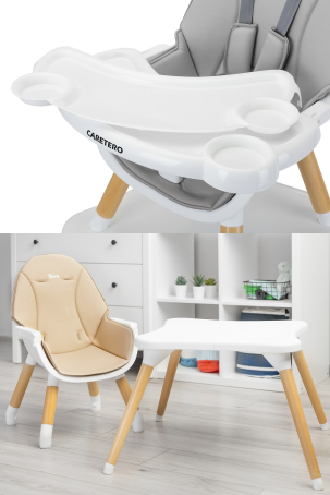 Jídelní židlička Caretero Tuva Green 6678