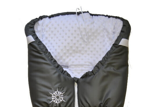 Dětský zimní fusak Dětský svět winter sport černý/MINKY bílá