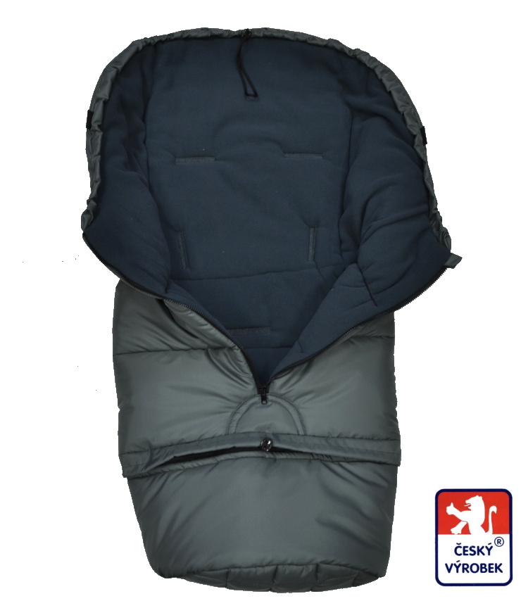 Zimní fusak do kočárku Dětský svět winter sport šedá/royal