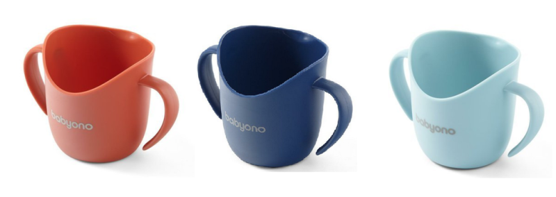 Dětský ergonomický hrníček Babyono FLOW oranžový