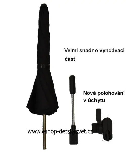 Slunečník na kočárek Sensillo světle šedý polární myš