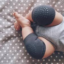 Dětské nákoleníky s ABS modré s nápisem