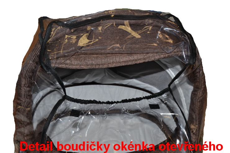 Pláštěnka na kočárek Dětský svět na hlubokou korbičku  s otvíracím/zavíracím okýnkem vel.M