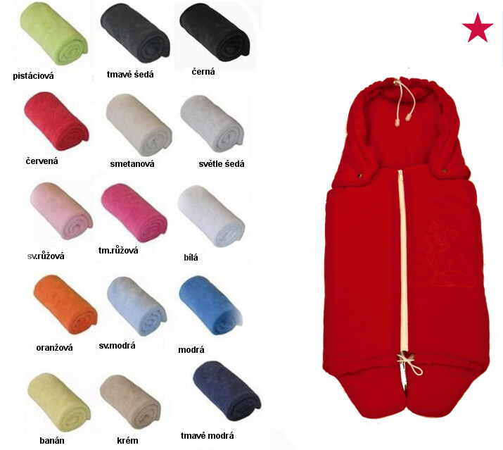 Zimní zavinovačka do autosedačky Dětský svět fleece fialová se sluníčkem 