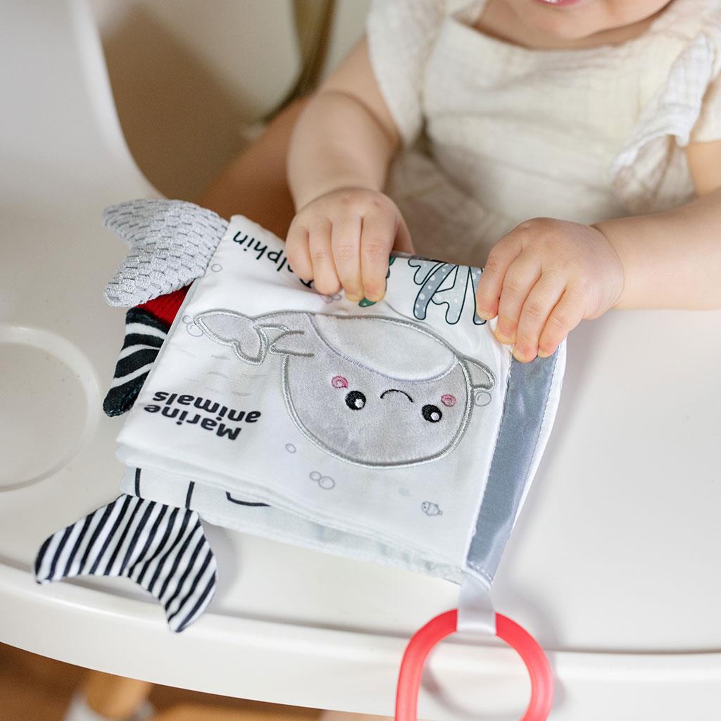 Dětská senzorická knížka Akuku sloník