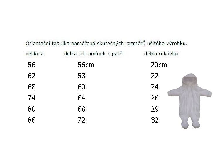 Zimní kojenecká kombinéza Dětský svět Lamová modrá vel.86