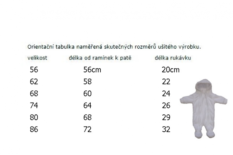 Zimní dětská kombinéza Dětský svět Lamová zelená s ouškama vel.74