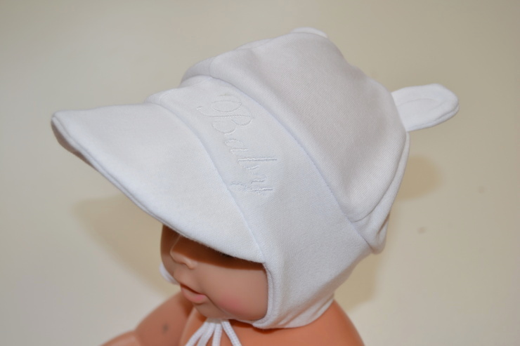 Kojenecká zavazovací čepička Dětský svět Baby světle modrá vel.3