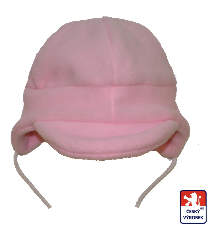 Dětská zimní čepička, Dětský svět, Baby Fleece, sv.růžová