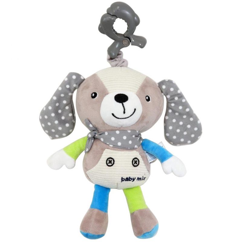 Plyšová hračka na kočárek Baby mix melodický pejsek