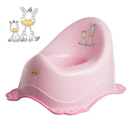 Nočník Maltex Baby zebra růžový protiskluzový