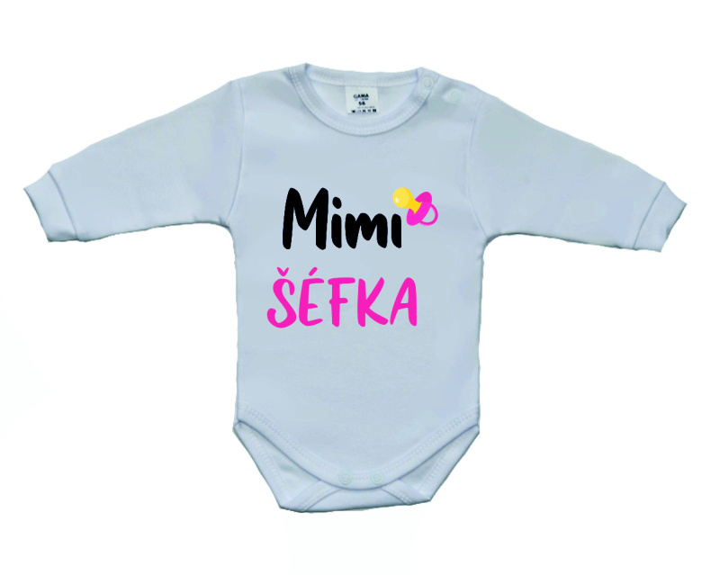 Dětské vtipné body Gama Mimi šéfka velikost 68