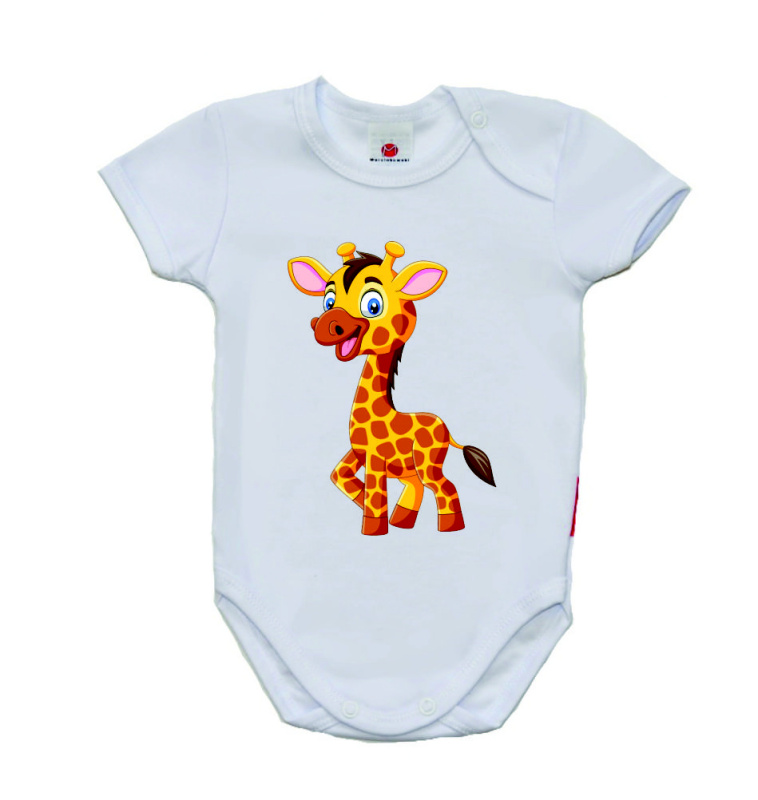 Kojenecké body s potiskem, Gama, krátký rukáv, Giraffe velikost 62