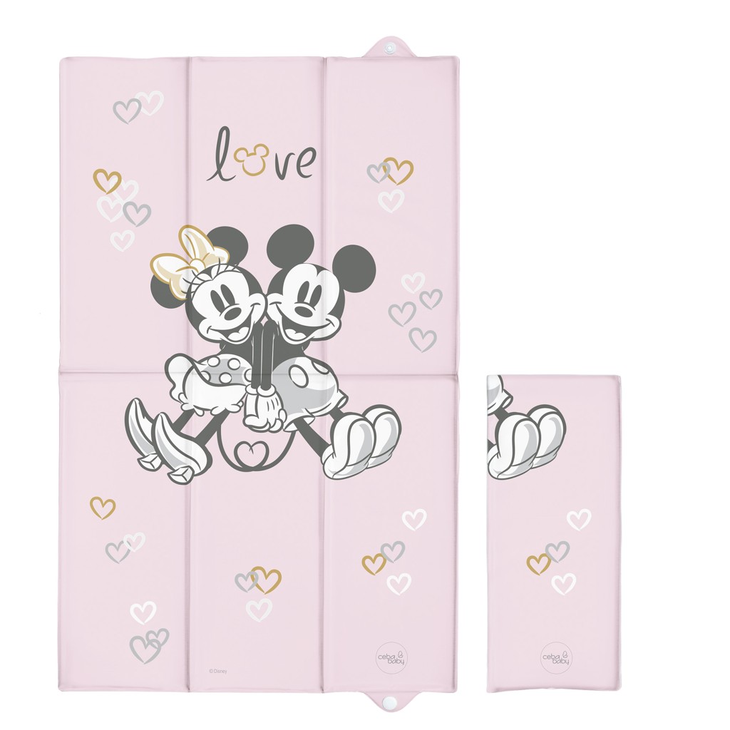Cestovní přebalovací podložka Ceba 50x80 Disney Minnie & Mickey Pink