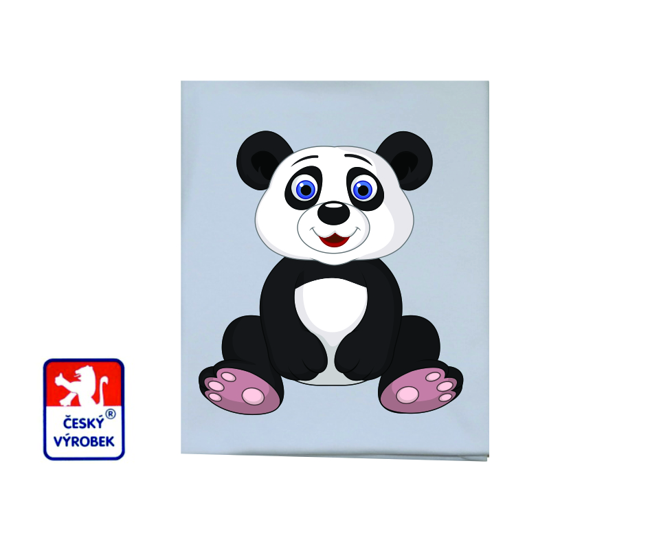 Dětská letní deka Dětský svět bavlněná sedící panda