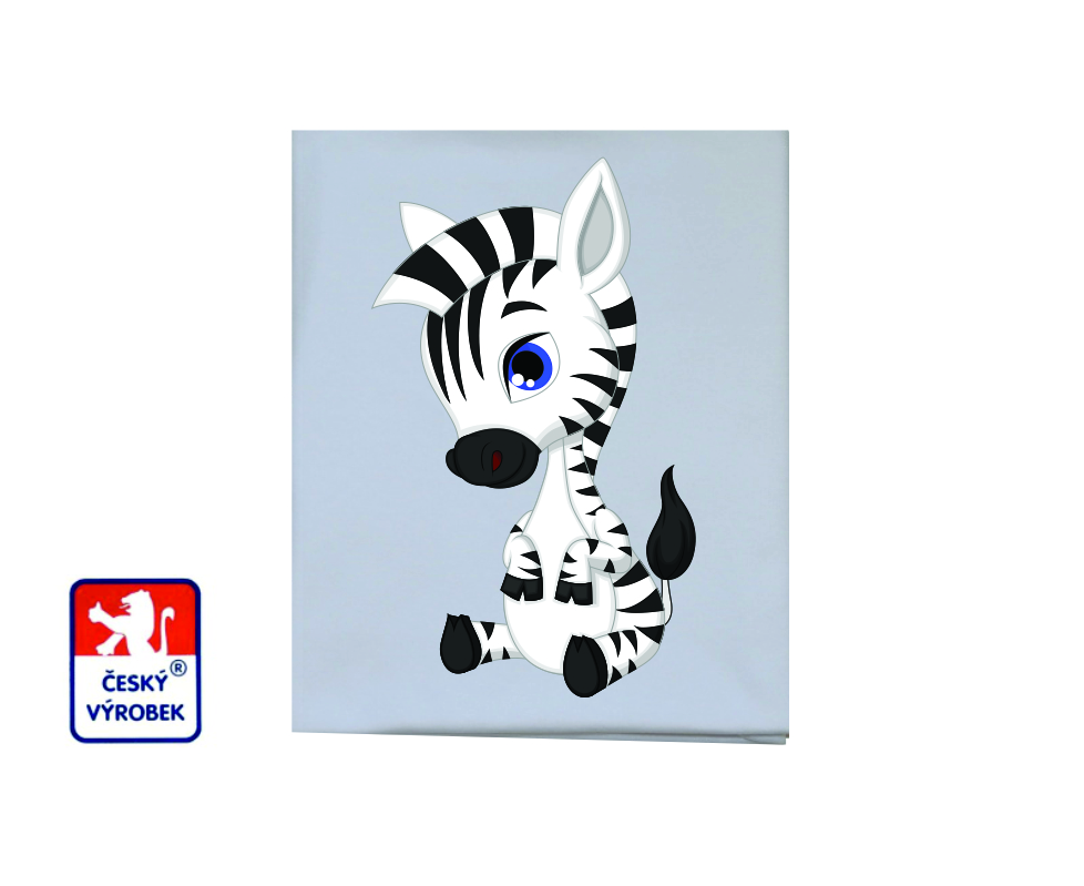 Dětská letní deka Dětský svět bavlněná sedící zebra