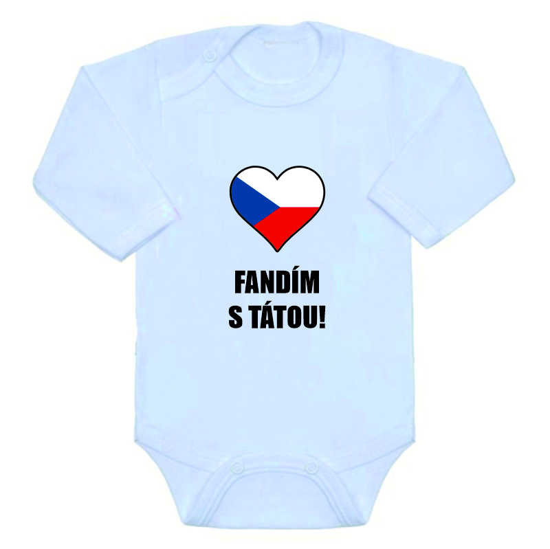 Kojenecké vtipné body Gama, fandím s tátou vel.62