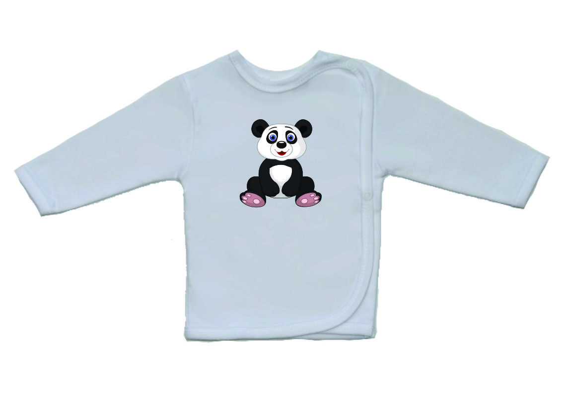 Novorozenecká košilka Gama, větší, sedící panda vel.56