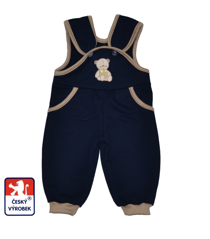Dětské tepláčky s laclem Dětský svět tmavě modré Teddy vel.98