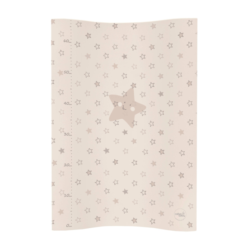 Dětská přebalovací podložka Ceba baby COSY 50x70cm béžové hvězdičky
