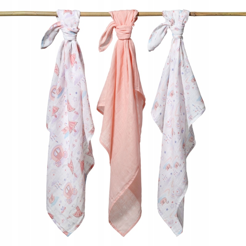 Pleny mušelínové Baby Ono Super soft baletka 3 ks v dárkovém balení