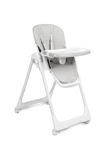 Dětská jídelní skládací židlička CARETERO Megalo light grey