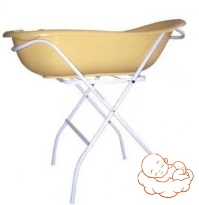 Kojenecká vanička se stojanem Tega Baby 102 cm Žlutá kačenka