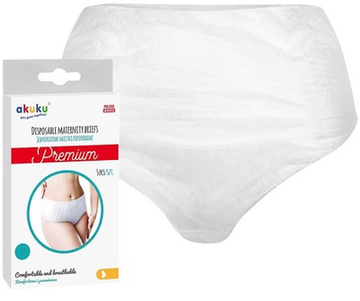 Poporodní kalhotky jednorázové Akuku Premium vel.L/42