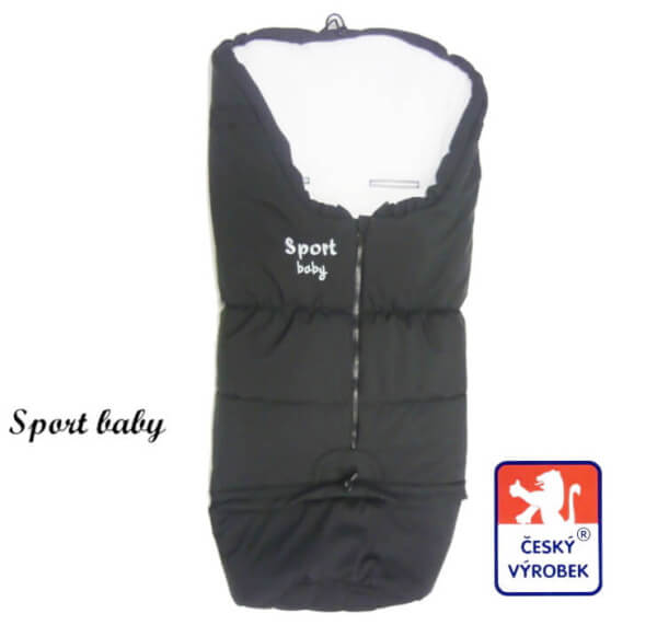 Fusak do kočárku Dětský svět combi Sport Baby Softshellový černobílý