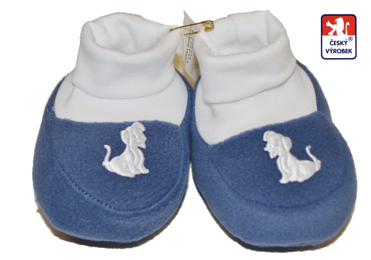 Kojenecké papučky Dětský svět fleece jeans