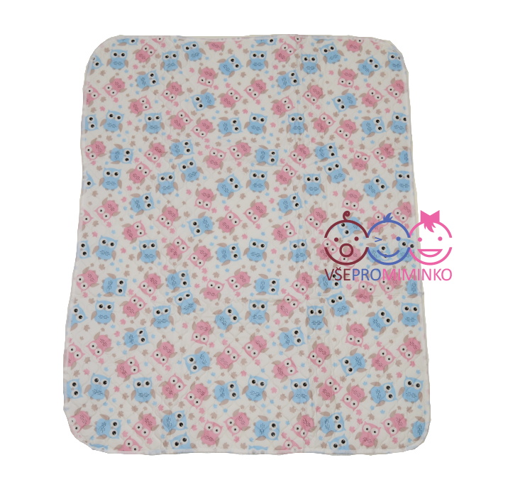 Cestovní přebalovací podložka Akuku 55x70, růžová Sova