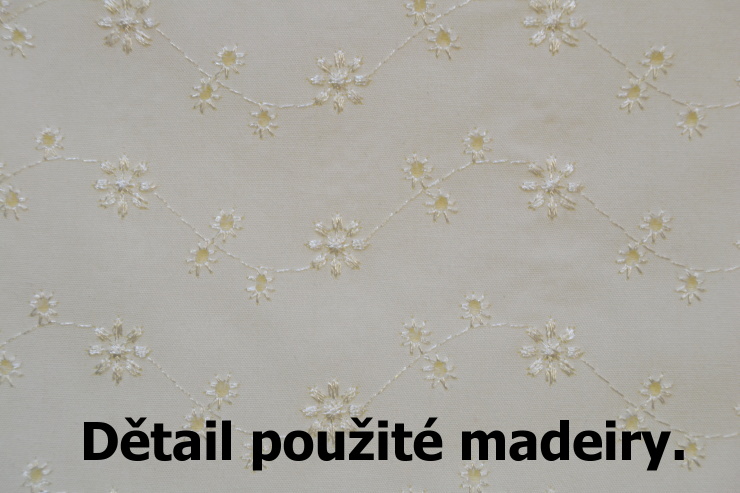 Letní deka do kočárku s madeirou, krémová, Dětský svět