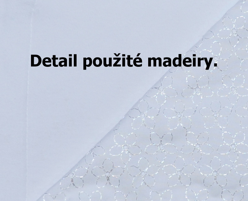 Letní krajková deka do kočárku, Dětský svět, madeirová bílá