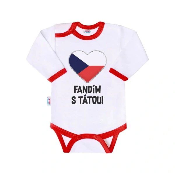 Dětské body New Baby Fandím s tátou vel.86